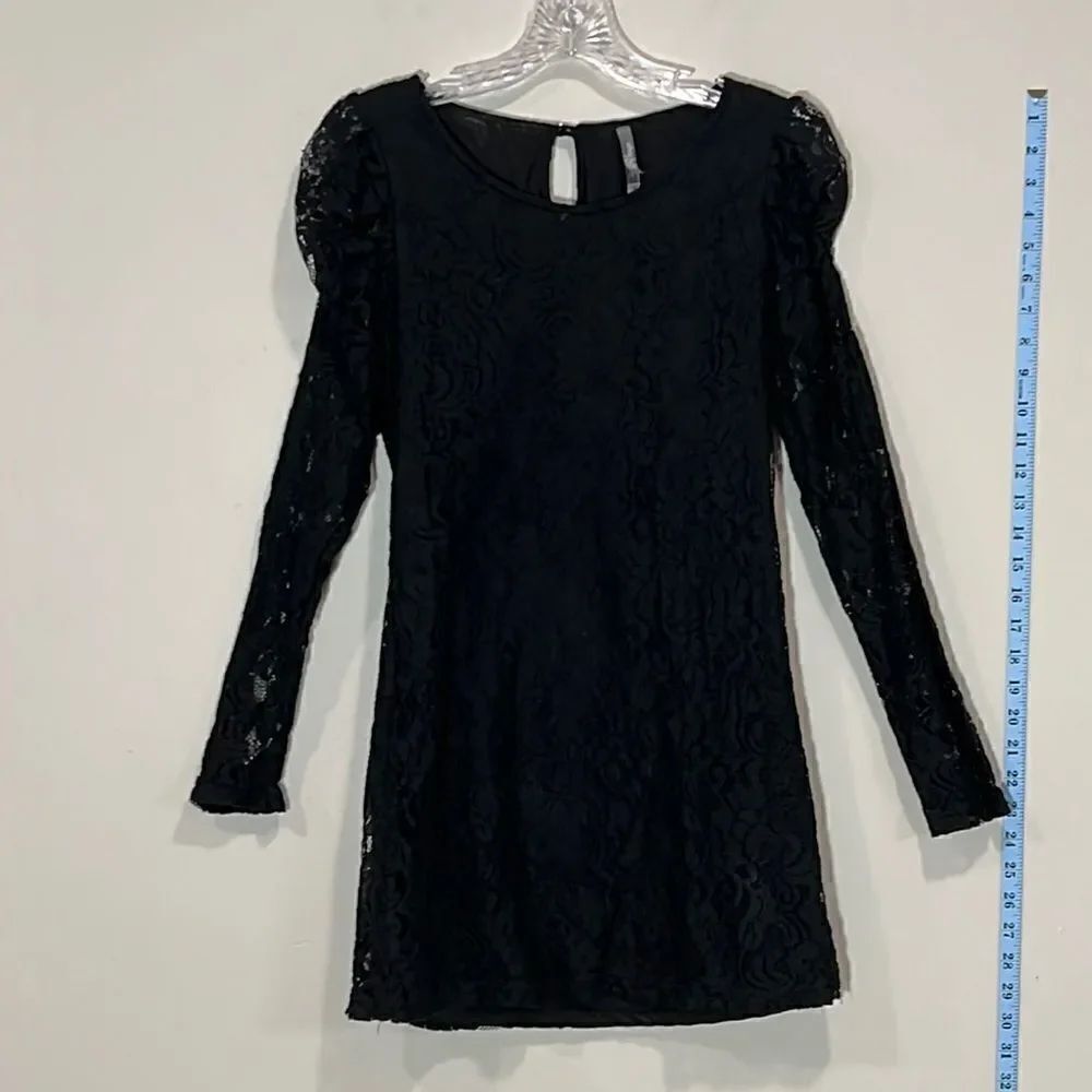 Sexy Black Lace Mini Dress By Charlotte Russe. Size Medium.